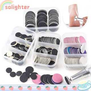 SOLIGHTER Solighter หัวฉีดน้ํายาทาเล็บ กําจัดเซลล์ผิวที่ตายแล้ว แบบเปลี่ยน 60 ชิ้น