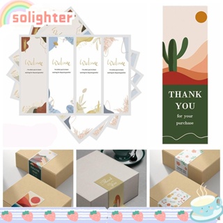 Solighter สติกเกอร์ ลาย Thank You สําหรับติดตกแต่งบรรจุภัณฑ์ 52 ชิ้น