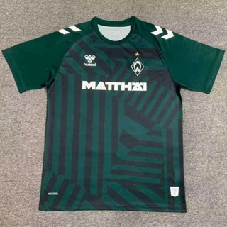 เสื้อกีฬาแขนสั้น ลายทีมชาติฟุตบอล Werder Bremen II Away Club 23-24 แห้งเร็ว ไซซ์ S-XXL สําหรับผู้ชาย