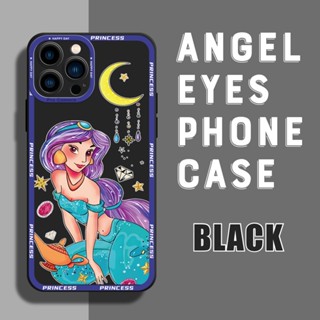 เคสโทรศัพท์มือถือ ยางนิ่ม ป้องกันเลนส์กล้อง กันกระแทก ลายเจ้าหญิงสวยงาม สําหรับ iPhone 12 13 Pro Max 12 Mini 13 Mini