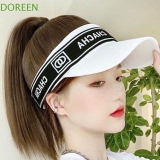 Doreen หมวกเบสบอล วิกผมหางม้าสั้น สีน้ําตาล ปรับได้ คุณภาพสูง เครื่องประดับผม สําหรับผู้หญิง