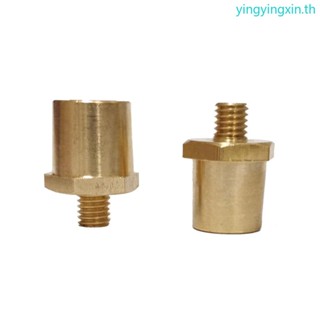 Yin แคลมป์เชื่อมต่อขั้วแบตเตอรี่รถยนต์ ทองเหลือง M8 5 16 2 ชิ้น