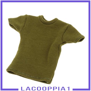 [Lacooppia1] เสื้อแขนสั้น ผ้าแฮนด์เมด ลายทหาร 1/12 สําหรับฟิกเกอร์ทหาร ผู้หญิง 6 นิ้ว