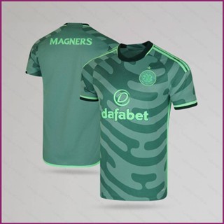 เสื้อยืดแขนสั้น ลายทีมชาติฟุตบอล Celtic Third Away YP2 2023-24 พลัสไซซ์ PY2