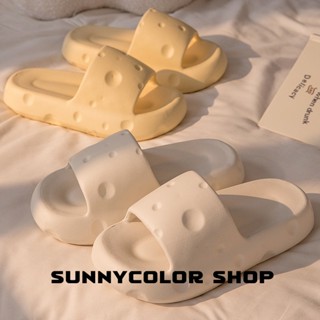 SUNNYCOLOR  รองเท้าแตะหญิง รองเท้าหัวโต แฟชั่น ธรรมดา ใส่สบายๆ 2023ใหม่ FBT23904SA 36Z230909