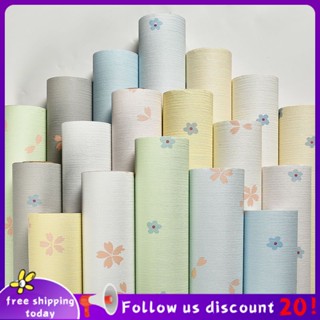 Se7ven✨Floral wallpaper thickened wall stickers self-adhesive bedroom warm decoration living room backdrop home renovation stickers waterproof stickers rustic style