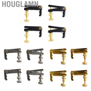 Houglamn 4Pcs 1/2 Violin Fine Tuner Metal String Adjuster Part Musical Instrument