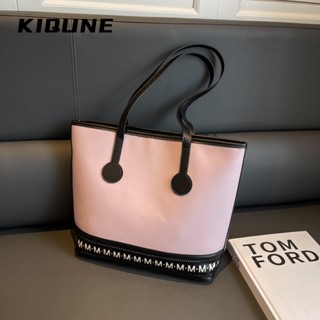 KIQUNE กระเป๋าผ้ากระเป๋าผ้าแคนวาส Tote Bag 2023 NEW GTT2390OM5 37Z230911