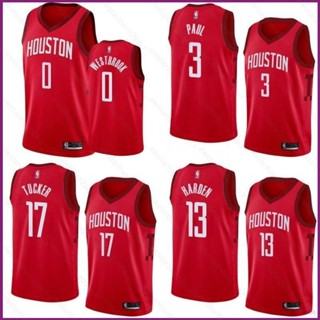 เสื้อกีฬาบาสเก็ตบอล แขนกุด ลาย NP2 NBA Jersey Houston Rockets Westbrook Paul Harden Tucker พลัสไซซ์ PN2