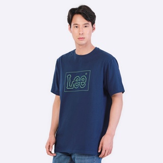 LEE เสื้อยืดแขนสั้นผู้ชาย ทรง COMFORT รุ่น LE S423MTSSN75 สีน้ำเงิน