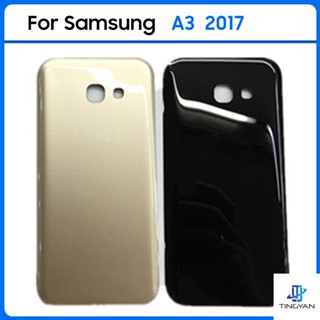 ฝาครอบแบตเตอรี่ด้านหลัง 3D พร้อมเลนส์ แบบเปลี่ยน สําหรับ Samsung Galaxy A3 2017 A320 A320F SM-A320F