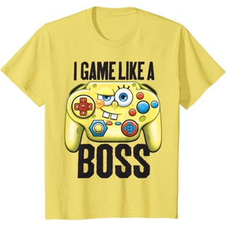 เสื้อยืดแขนสั้น พิมพ์ลายการ์ตูน SpongeBob SquarePants Pie Daxing Octopus Brother Crab Boss สําหรับผู้ใหญ่ ผู้ชาย และผู้หญิง ไซซ์ XS-3XL