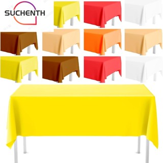 Suchenth ผ้าปูโต๊ะ PEVA 6 สี กันความร้อน ใช้ง่าย 54 X 72 นิ้ว 12 ชิ้น