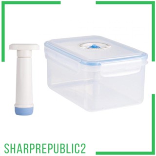 [Sharprepublic2] กล่องสูญญากาศ วางซ้อนกันได้ อเนกประสงค์ สําหรับเก็บอาหารแห้ง สลัด ผัก ผลไม้