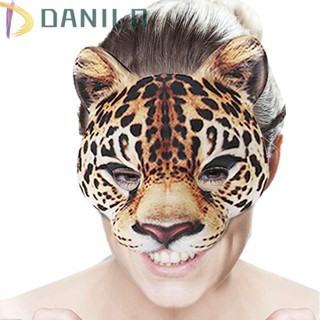 Danilo หน้ากาก ลายเสือดาว ตลก สําหรับปาร์ตี้|เครื่องแต่งกาย หน้ากาก ลายเสือดาว