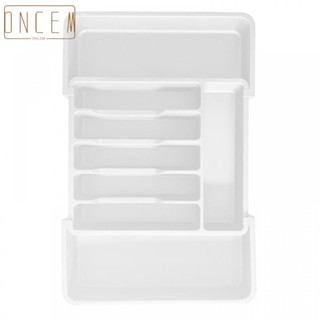 【ONCEMOREAGAIN】Organizer Adjustable Compact Expandable Grey Plastics Brand New Utensils