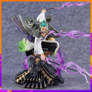 โมเดลหลังคา Wano Country Zoro One Piece ขนาดเล็ก คุณภาพสูง พร้อมกล่องสี