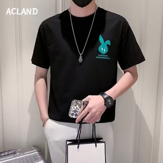 Acland เสื้อยืดผู้ชาย ผู้ชายเสื้อเชิ้ต เสื้อยืด ผ้านุ่ม ใส่สบาย ไม่หด ไม่ต้องรีด MTX2390KC8 37Z230915