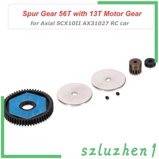 [Szluzhen1] ชุดเฟืองมอเตอร์ AX31027 56T 13T สําหรับรถไต่หินบังคับ Axial SCX10II