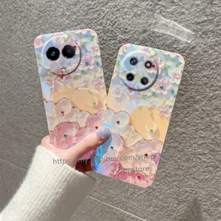 เคส Phone Case Realme 11x 11 4G 5G C51 NFC พร้อมส่ง เคสป้องกันโทรศัพท์มือถือ TPU Cover แบบนิ่ม ลายดอกไม้ ทนทาน สําหรับ