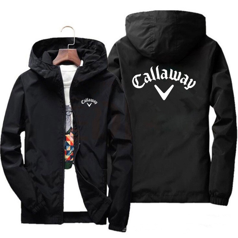 2024 ฤดูใบไม้ร่วงกอล์ฟยี่ห้อ Callaway Casual กันฝน Slim เสื้อแจ็คเก็ตผู้ชายผู้หญิงครีมกันแดดกันน้ํา Anti-UV Windbreaker พร้อมกระเป๋า