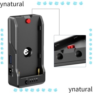 Ynatural อะแดปเตอร์ฐานชาร์จแบตเตอรี่ดัมมี่ NP-F SLR DSLR ทนทาน สําหรับ NP-F550 F750 F970 BMPCC