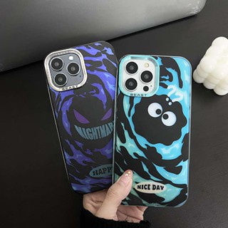 เคสโทรศัพท์มือถือ ชุบไฟฟ้า ลายแบรนด์แฟชั่น หรูหรา สําหรับ Apple iPhone 11 12 13 14 15 Pro Max