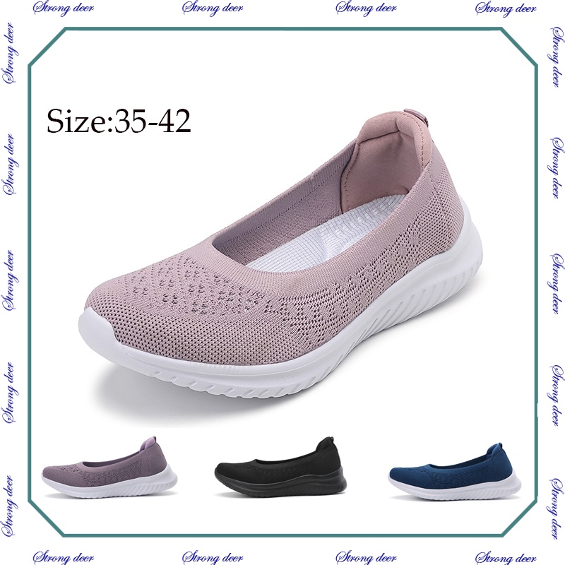 STRONG Deerwomen Soft & Comfort Pointed Toe Flat Court Shoes Size:35-42
