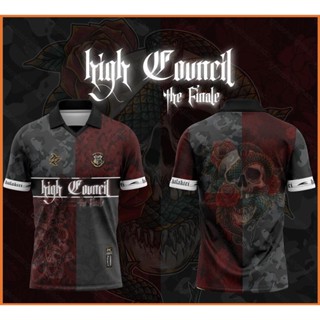 Yt3 Halakiri Jersey High Council HC The Finale เสื้อยืดโปโล แขนสั้น สีเทา สําหรับผู้ชาย ผู้หญิง TY3