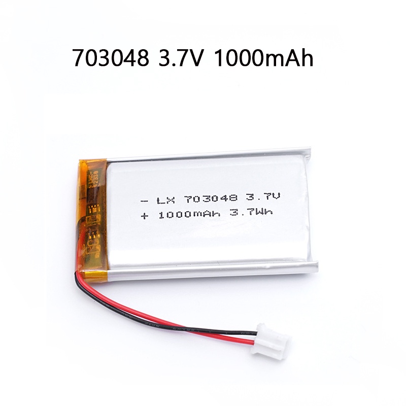3.7V 703048 1000mAh Lithium Polymer Rechargeable Battery for Early Education Machine  Beauty Instrum