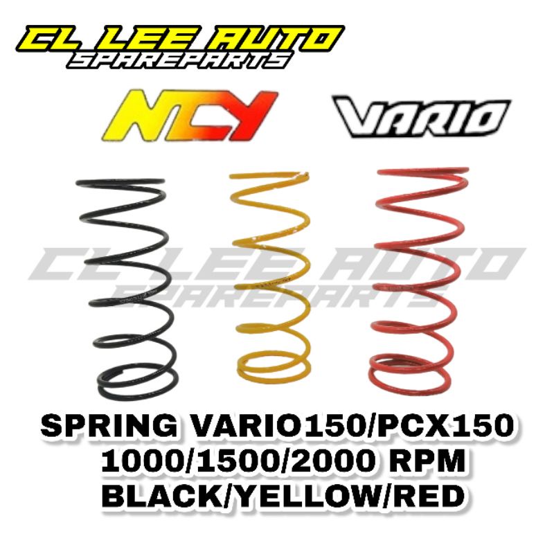 HONDA VARIO PCX 150 NCY RACING PULLEY SPRING 1000RPM 1500RPM 2000RPM