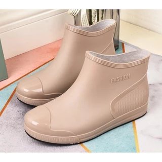 พร้อมส่ง🚚รองเท้าบูทกันฝนผู้หญิง rain boots กันน้ำมัน แฟชั่น กันน้ำ กันลื่น ทำงาน ใส่ได้ทุกโอกาส P-022
