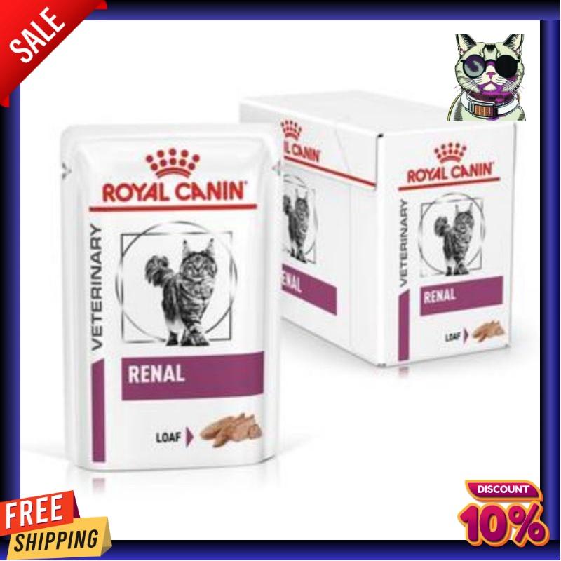 Royal Canin Vet Pouch Renal LOAF 85G. อาหารเปียก สำหรับแมวที่เป็นไต [12ซอง]