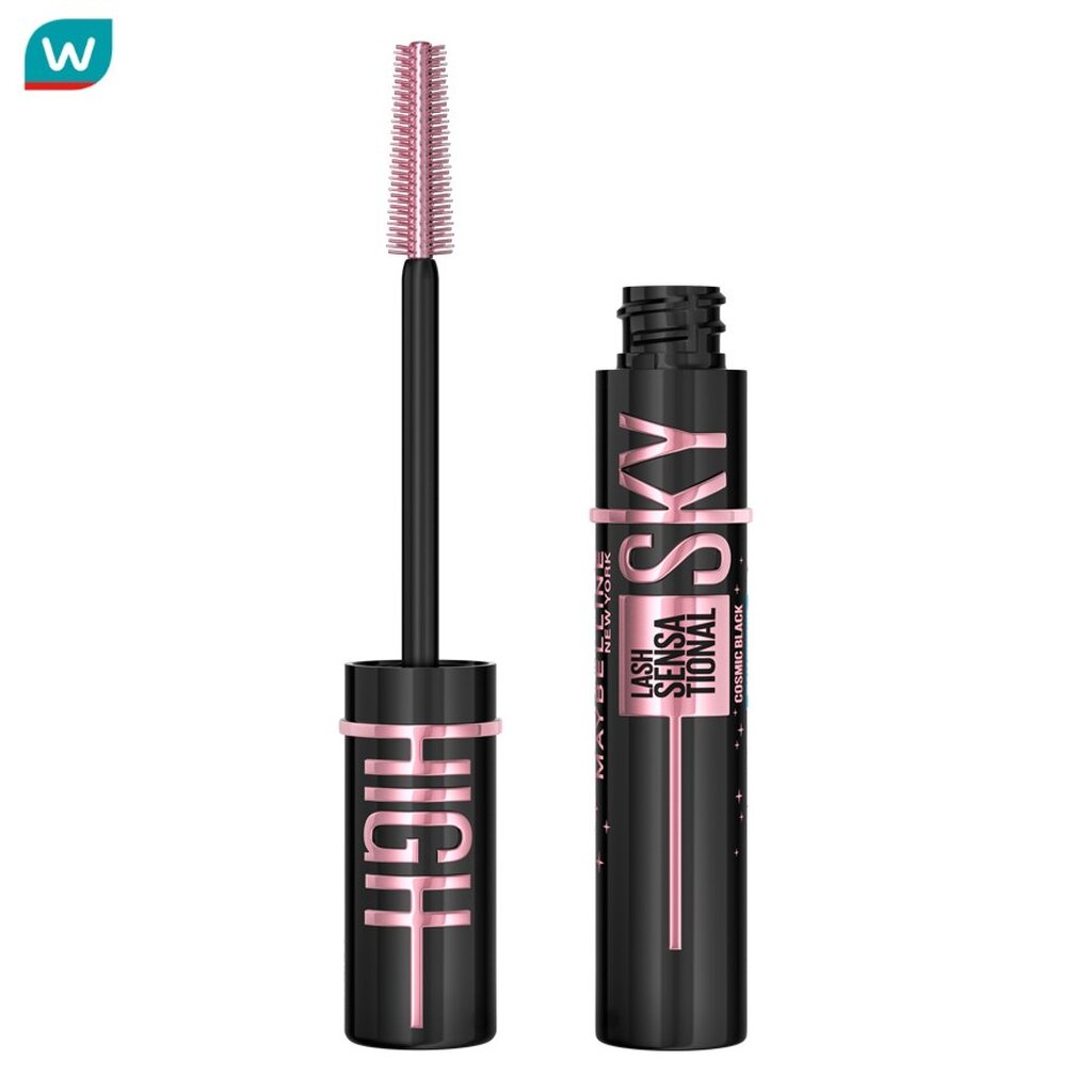 Maybelline เมย์เบลลีน นิวยอร์ก แลช เซนเซชั่นแนล สกายไฮน์ คอสมิก แบล็ก วอเตอร์พรู๊ฟ มาสคาร่า 6ก