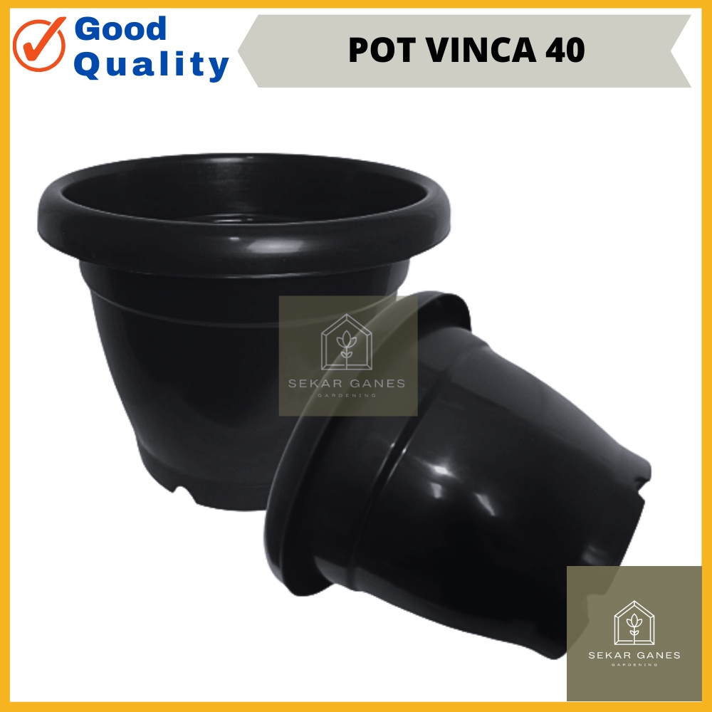 Hitam หม้อขนาดใหญ่ Vinca 40 หม้อหูเกรซสีดํา Starfruit สตรอเบอร์รี่ทิวลิป 40 ซม. กระถางพลาสติกหูจัมโบ