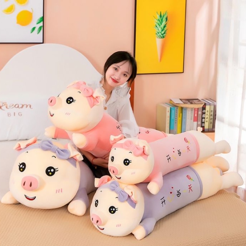 พร้อมส่ง หมอนตุ๊กตาหมูนอนหลับ ขนาดใหญ่ 150 ซม. ของขวัญวันเกิด สําหรับเด็กผู้หญิง วันวาเลนไทน์