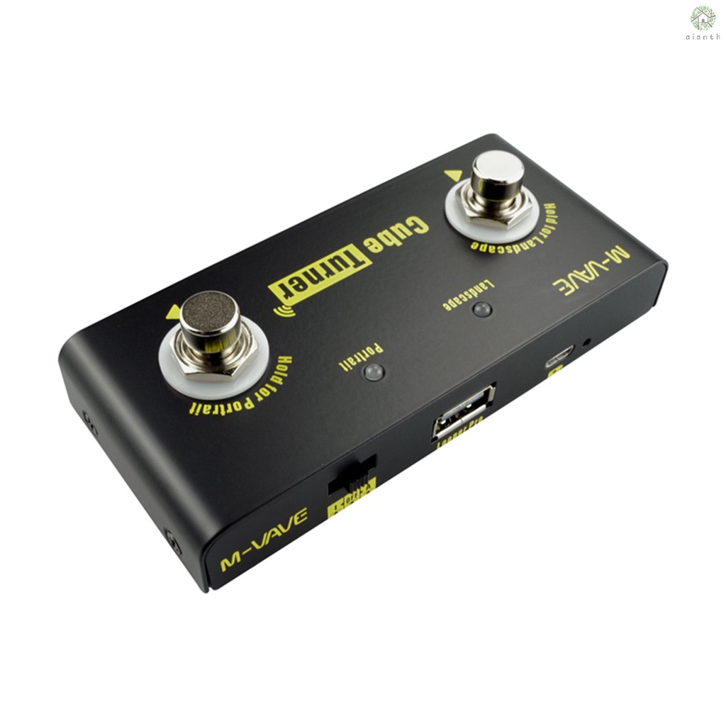 M-VAVE Cube Turner Wireless Page Turner Pedal for Android iOS Smartphones Tablets with Looper Connec