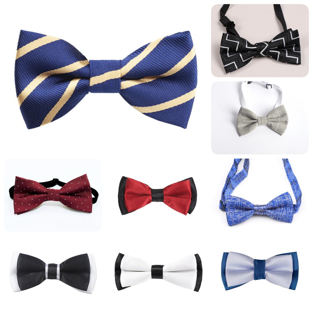 Bas2004- ฺBas-โบว์ หูกระต่ายสำเร็จเด็กชายหลากสี ปรับสายได้ มีหลายสี ขนาดมาตรฐาน (ส่วนโบว์กว้าง4.5×9.5ซม.) ใช้กับชุดไซ…