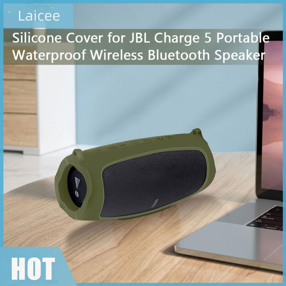 [Laicee.th] เคสซิลิโคน พร้อมสายคล้อง แบบพกพา สําหรับ JBL Charge 5