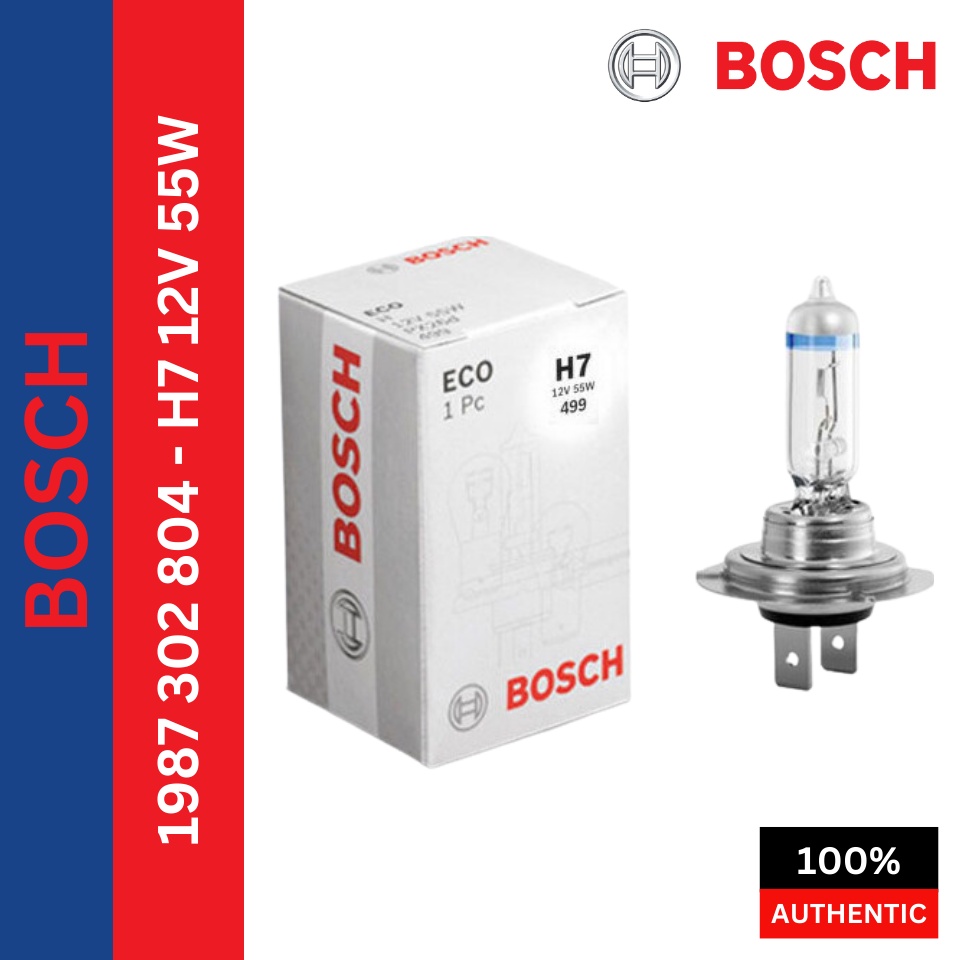 1987 302 804 - H7 12V 55W หลอดไฟ Bosch HeadLight H7 สําหรับ Volkswagen Passat (B8) ปี 2017 - ปัจจุบั