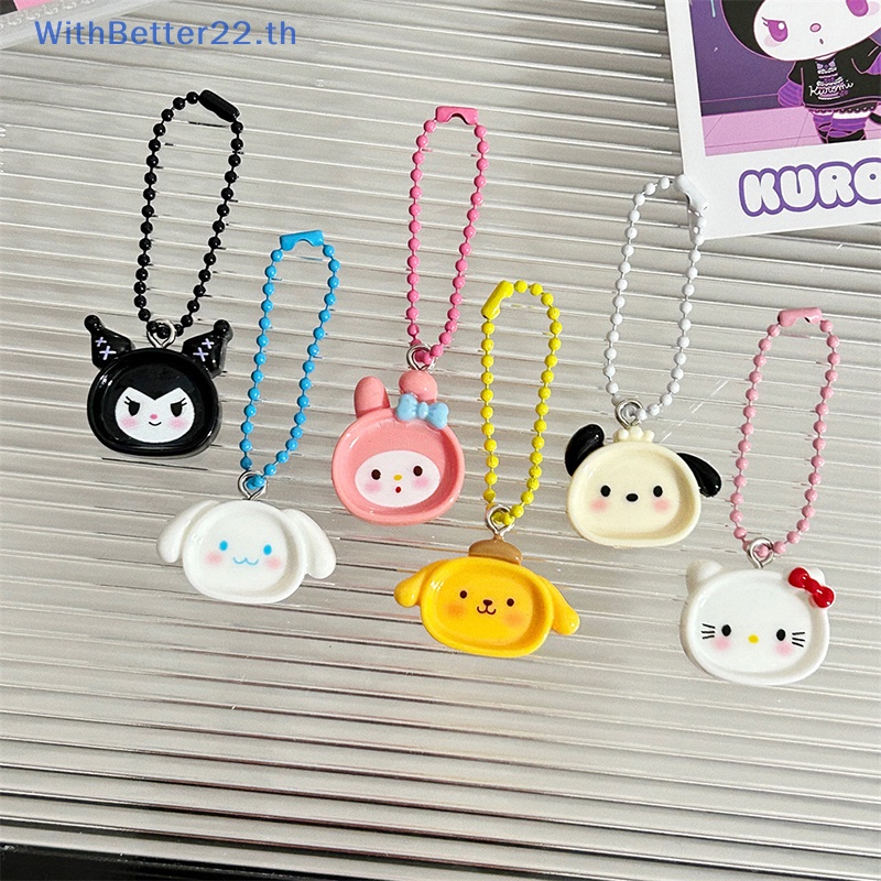 พวงกุญแจ จี้การ์ตูนอนิเมะ My Melody Pochacco Kawaii Kuromi Hello Kitty สําหรับตกแต่งกระเป๋าเป้สะพายหลัง