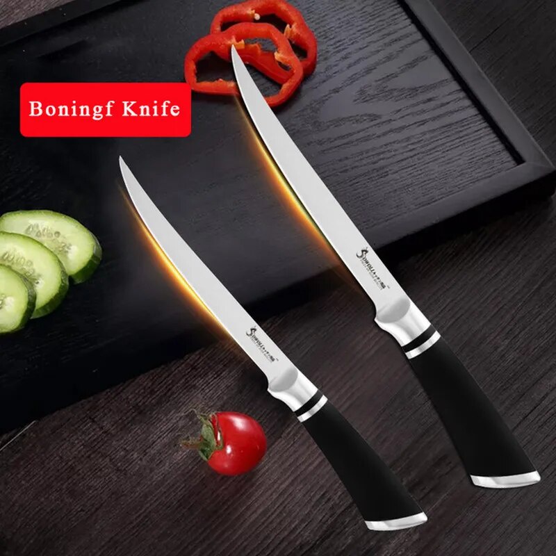 Boning Knife 7" 8" Kitchen Knife  Meat Bone Fish Vegetable Knife Butcher Knife Cooking Tool Chef Kni
