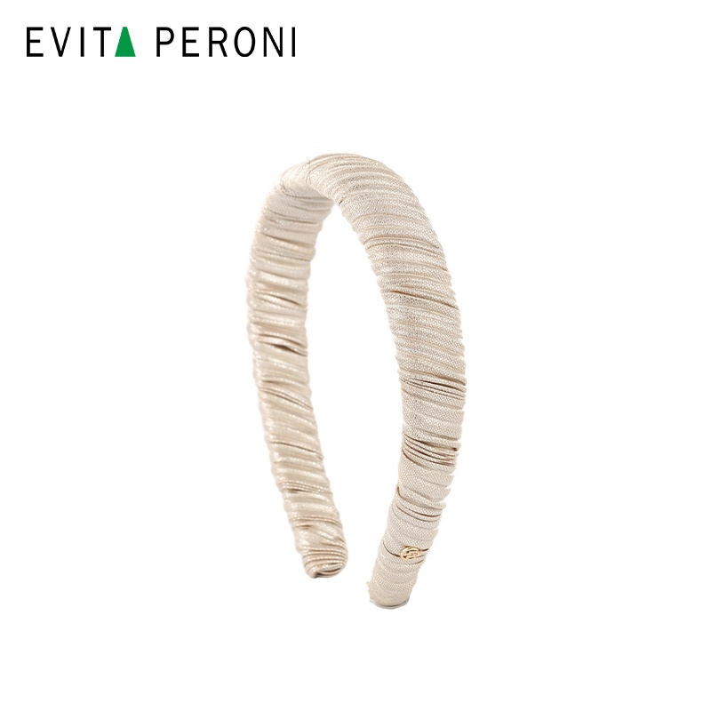 EVITA PERONI | Mignon Hair Band | Clear Folds