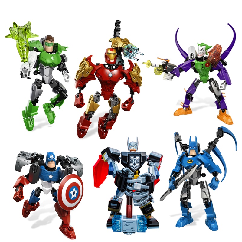Non LEGO MOC Marvel Series Super Heroes 15 สไตล์ ฟิกเกอร์ ขนาดเล็ก (120+/ชิ้น) บล็อกตัวต่อ ของเล่นเด็ก ของขวัญขนาดเล็กที่น่าสนใจ