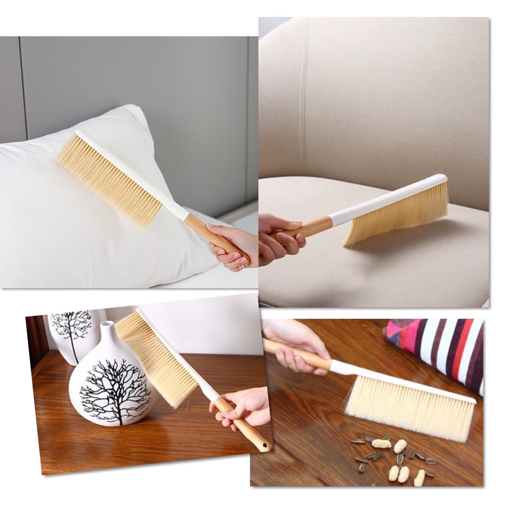 🆕 แปรงปัดฝุ่น ไม้ปัดฝุ่น ขนนุ่มแด้ง รุ่นอัพเกรดใหม่ ด้ามไม้ ใช้ทำความสะอาด ไม้ปัดฝุ่นรถยนต์ โซฟา ที่นอน  🆕 - รูปที่ 4