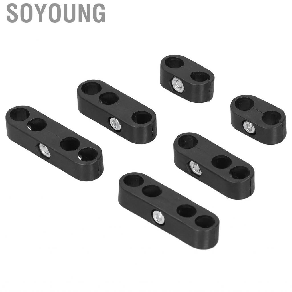 Soyoung 7 มม./8 มม.รถ Spark Plug สายไฟ CLAMP แยกสายจุดระเบิดสายประแจทนอุณหภูมิสูงสีดำ - รูปที่ 3