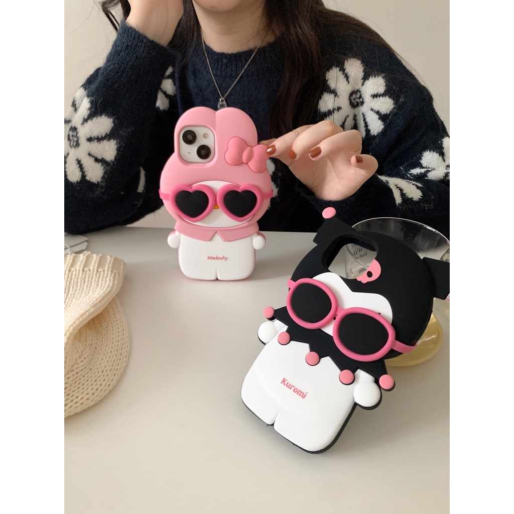 ใหม่ เคสโทรศัพท์มือถือ ซิลิโคนนิ่ม กันกระแทก ลายการ์ตูนเมโลดี้ คุโรมิ สําหรับ 15PRO max 15PRO 1514 14PRO max 13 12PRO max 13pro max 11