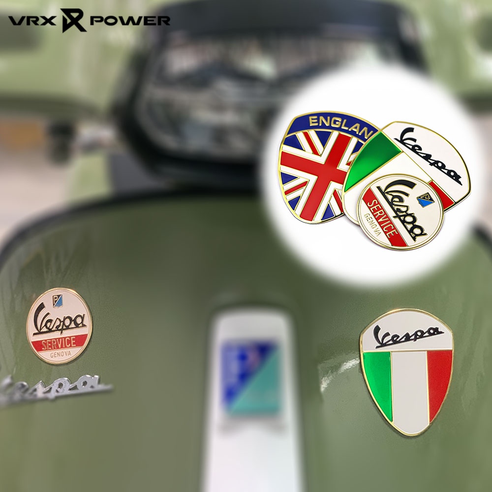 สติกเกอร์โลหะ ลายโลโก้สัญลักษณ์อิตาลี สําหรับ Vespa LX S125 Sprint Primavera 150 Gts Gtv