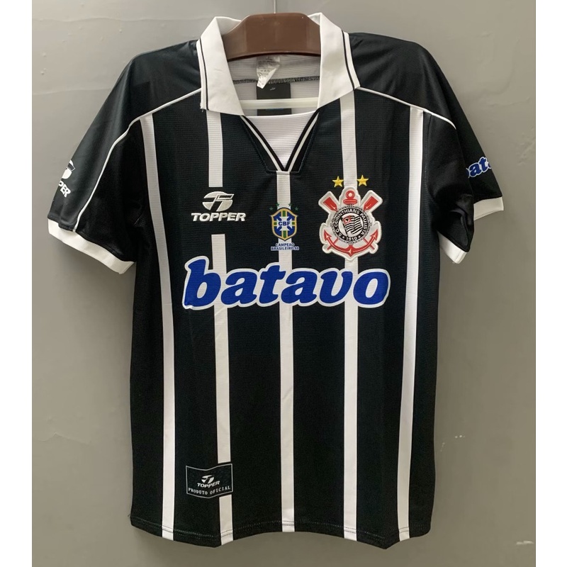 เสื้อกีฬาแขนสั้น ลายทีมชาติฟุตบอล Corinthians 1999 Away Jersey S-XXL ชุดเยือน สําหรับผู้ชาย