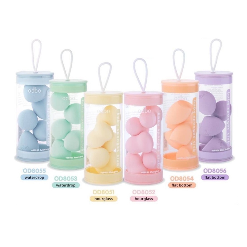 ODBO Baby Sponges Club Puff OD8051-8056 โอดีบีโอ เบบี้ สปอนจ์ คลับ พัฟฟองน้ำขนาดมินิ